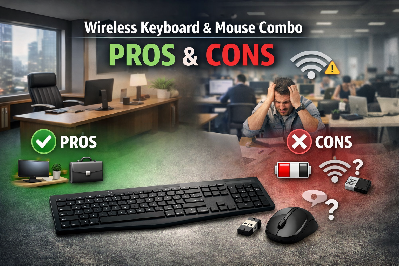 Wireless Keyboard and Mouse Combo: Pros and Cons for Corporate Offices